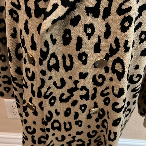 KASPER Women's Animal-Print Button-Up Sweater Jacket XL - Picture 6 of 8